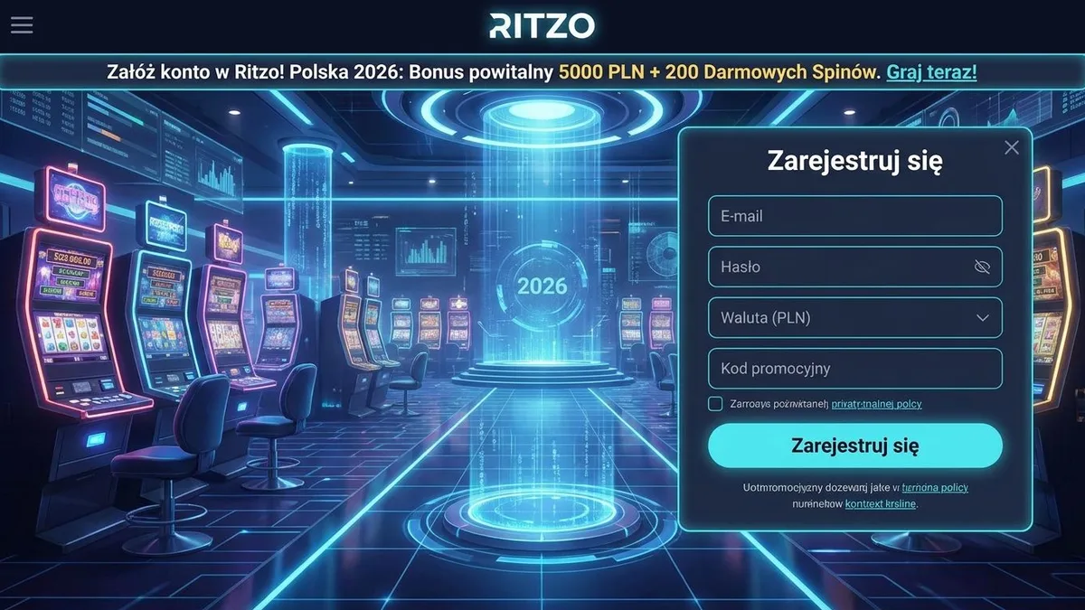 Rejestracja z bonusem w Ritzo